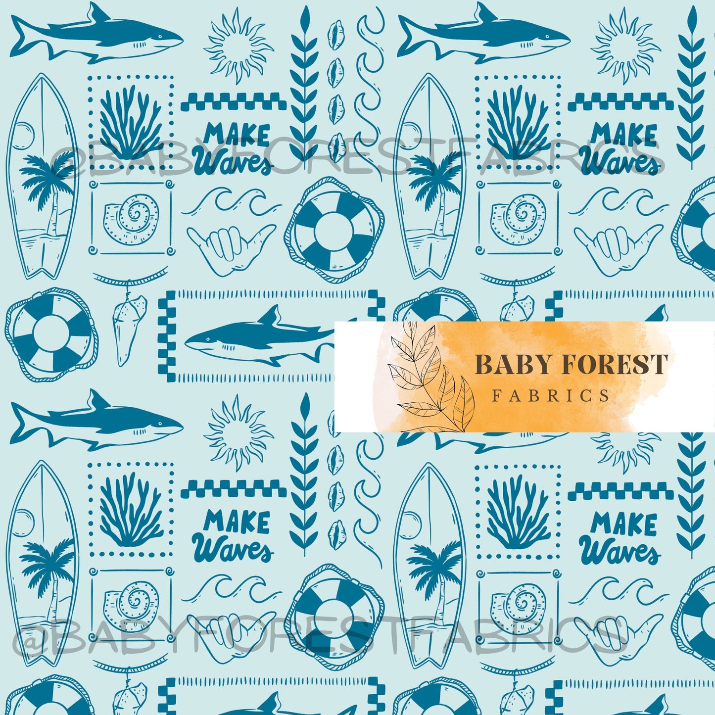 5 half meters of boy prints French terry