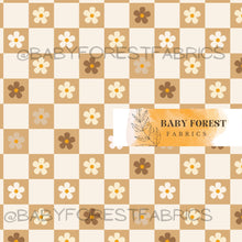Load image into Gallery viewer, Brown Daisy Checks
