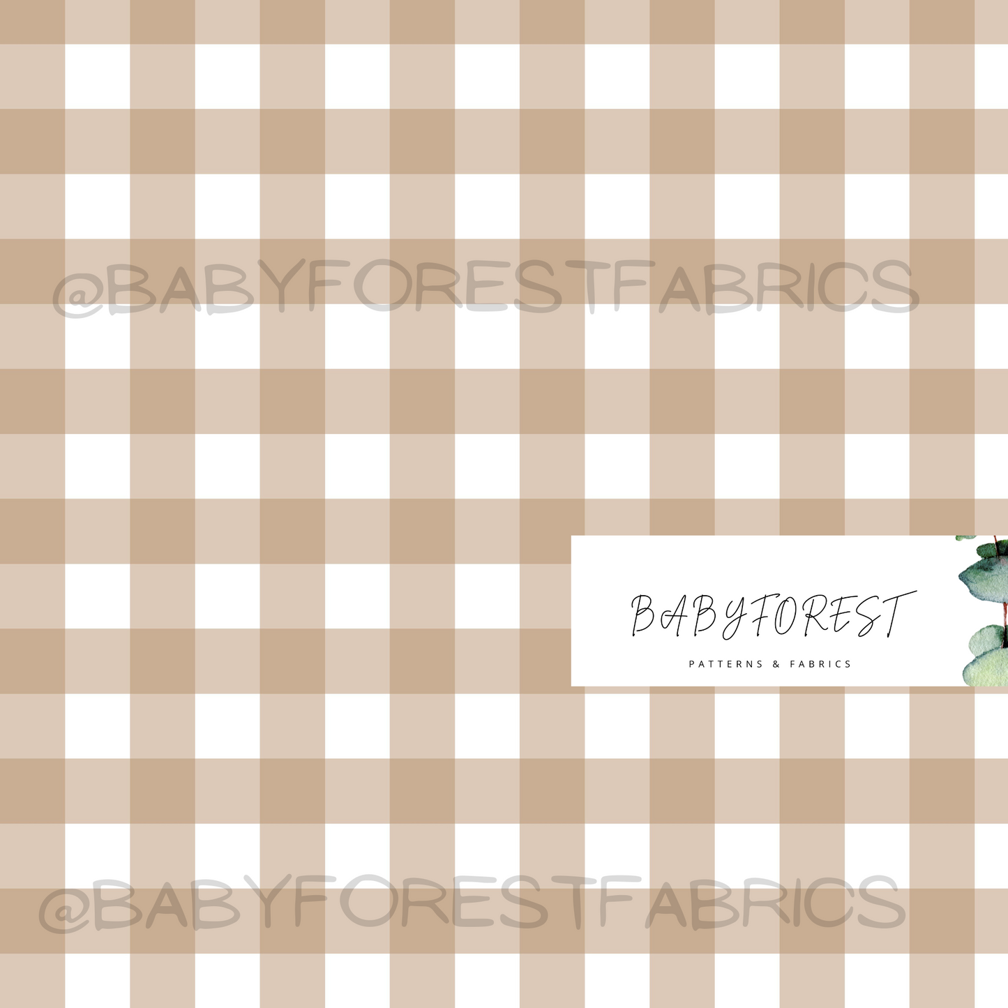 Beige Gingham