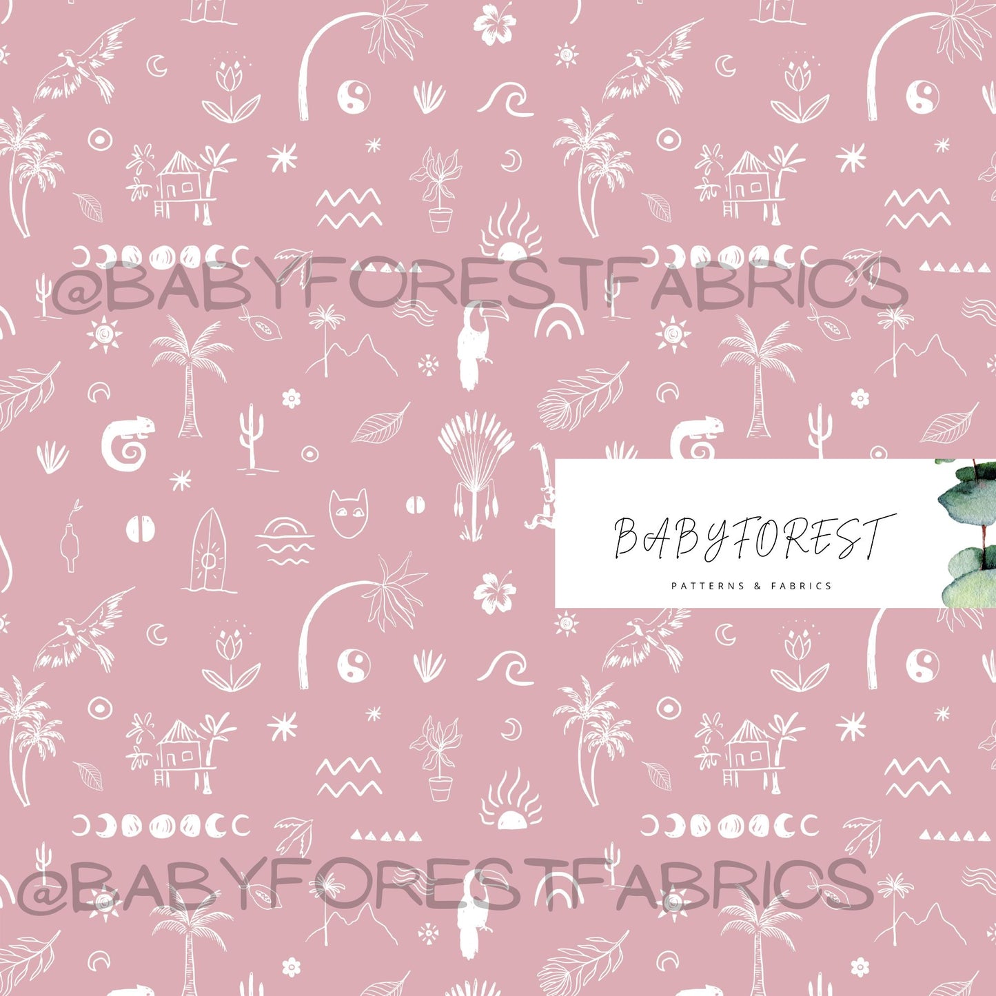 Pink boho jungle