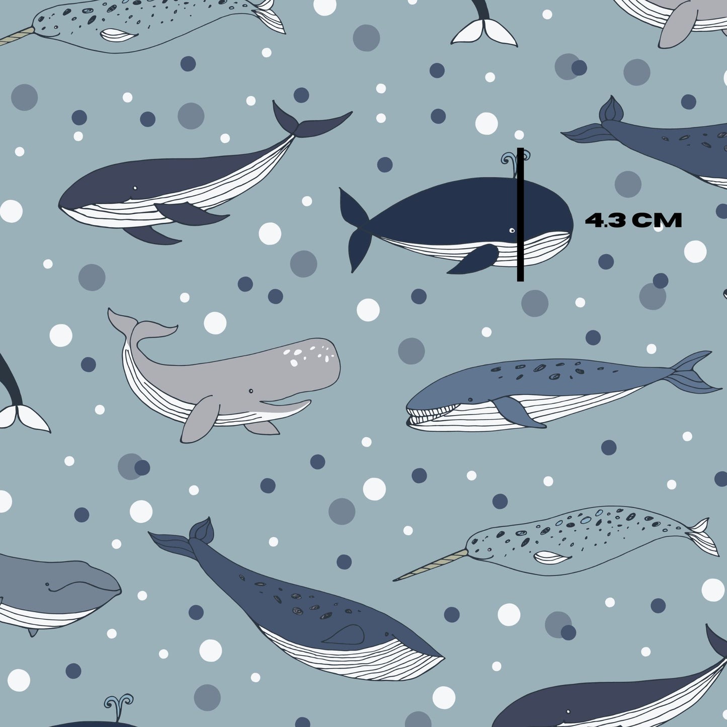 Whales on spots