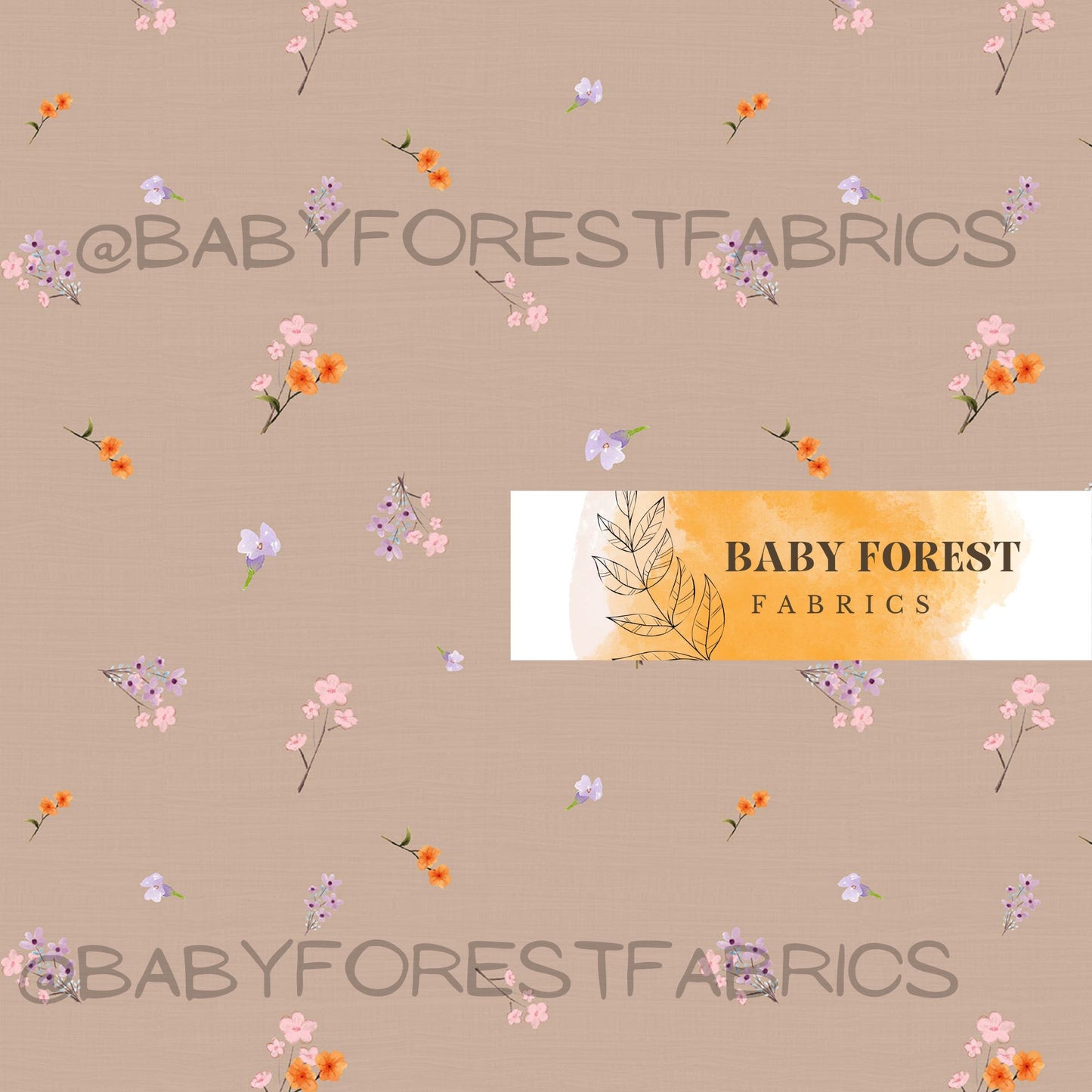 Sweet flowers on brown