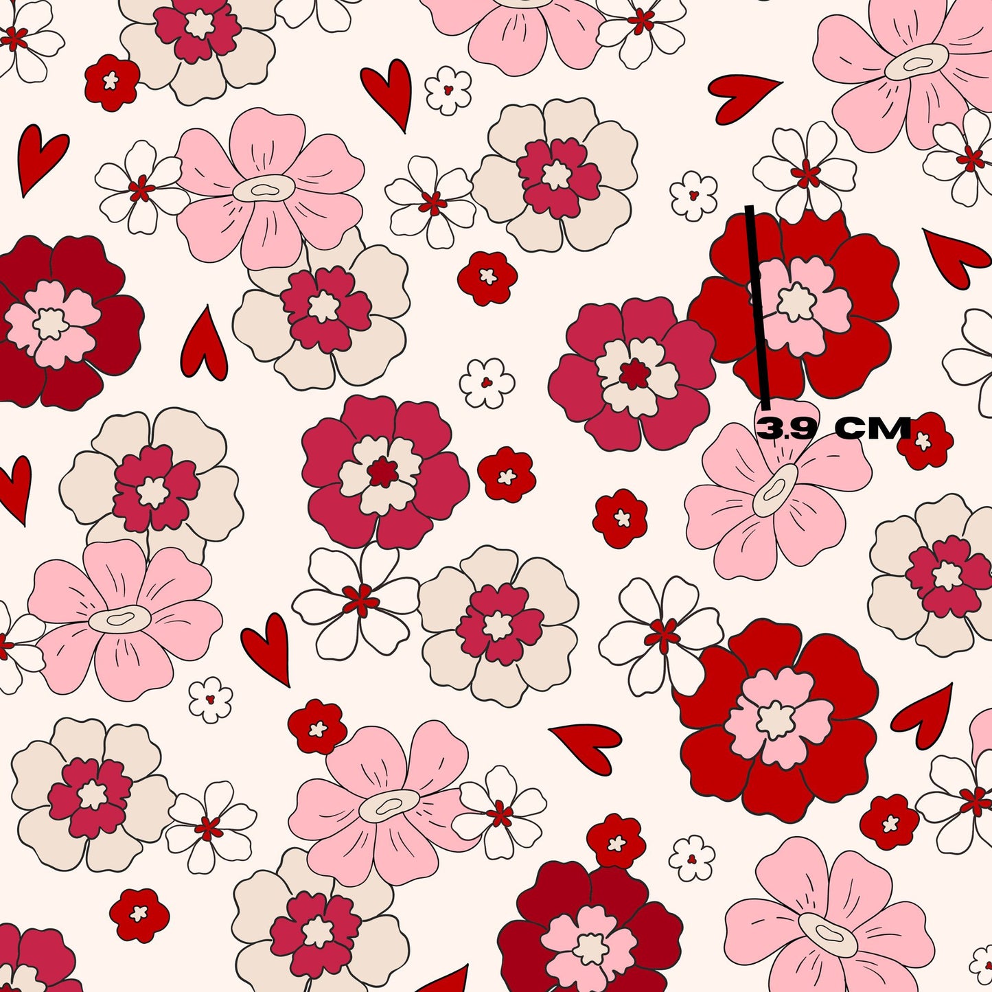 Small red florals