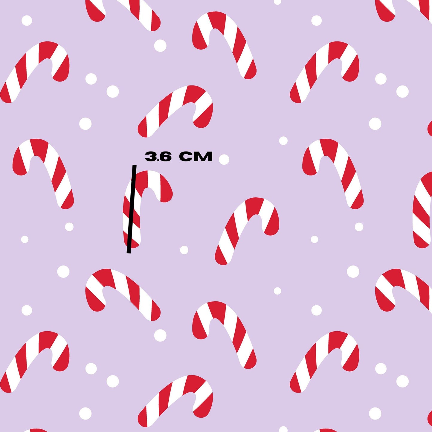Purple candy canes