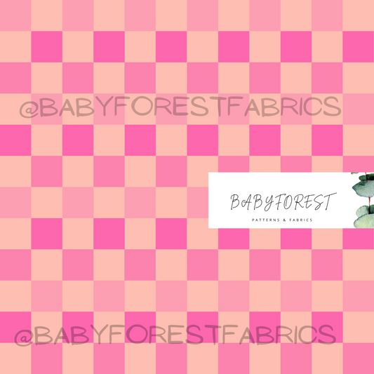 Hot pink checks