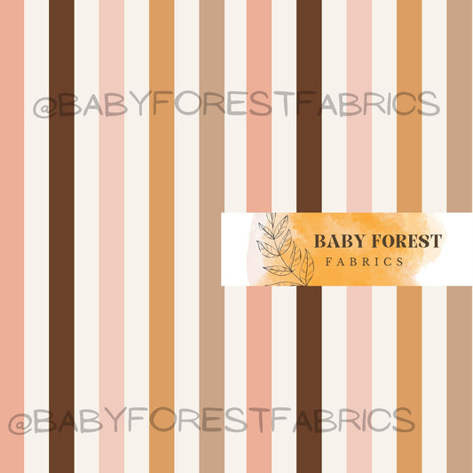 Mocha pink stripes