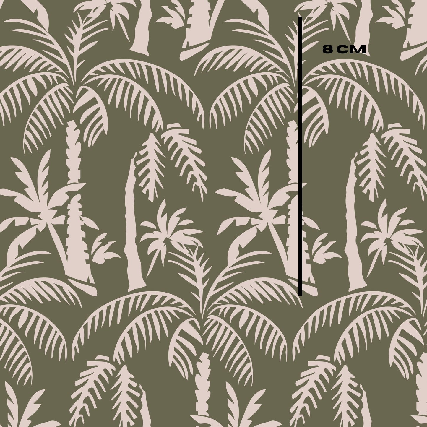 Earthy Green Palms