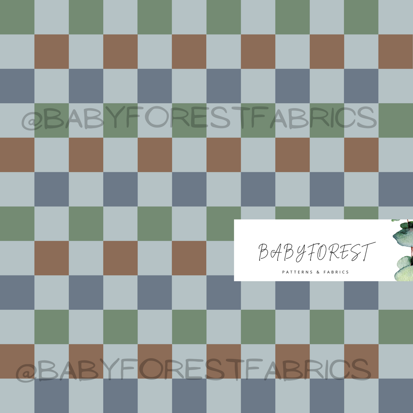 Checks to match Dino summer blue