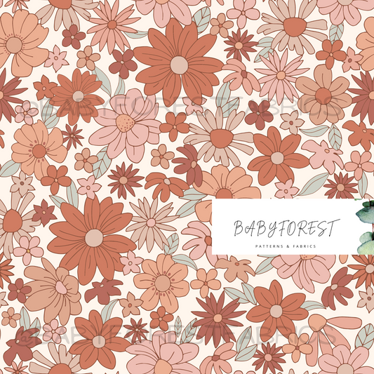 Red Retro Florals