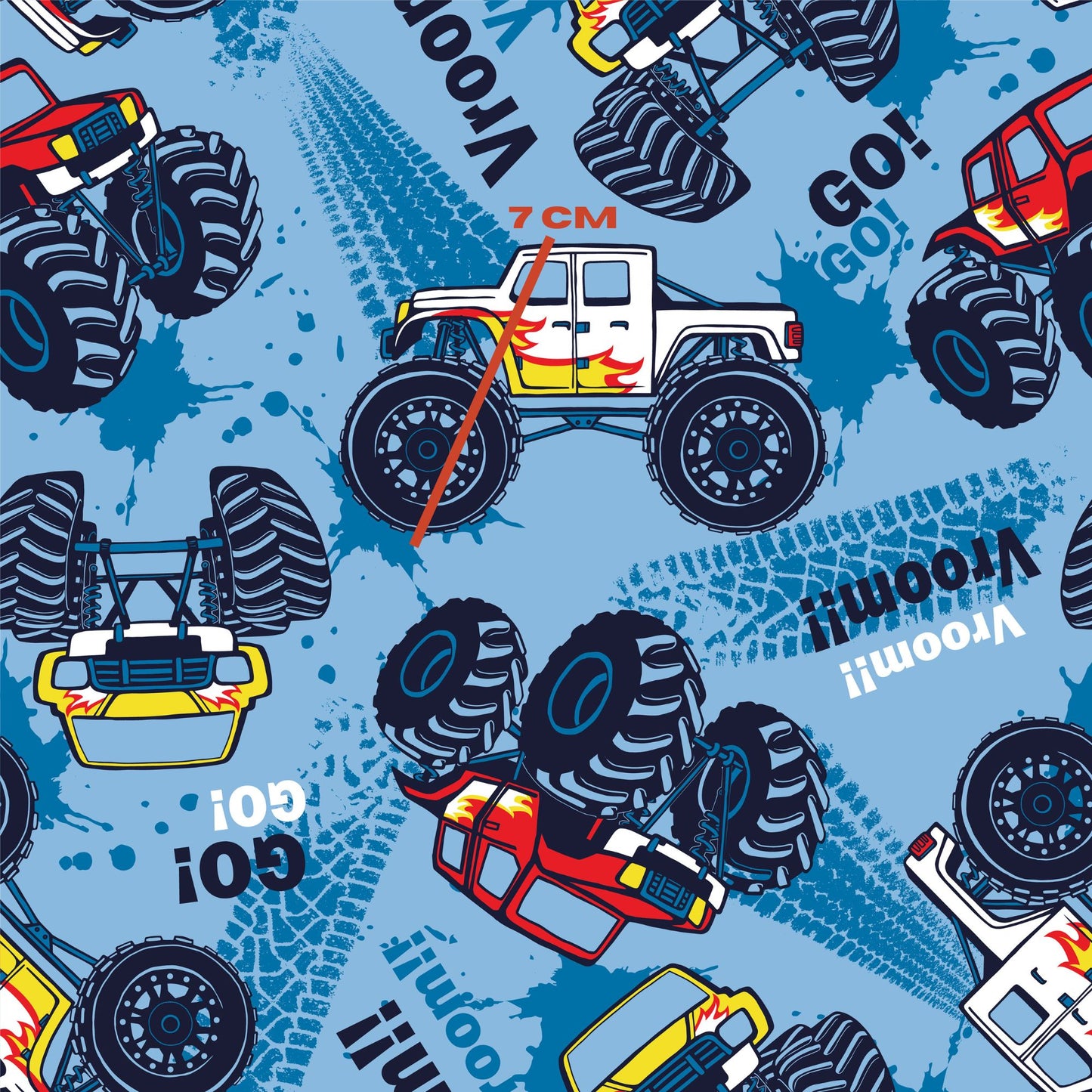 Blue Monster Trucks