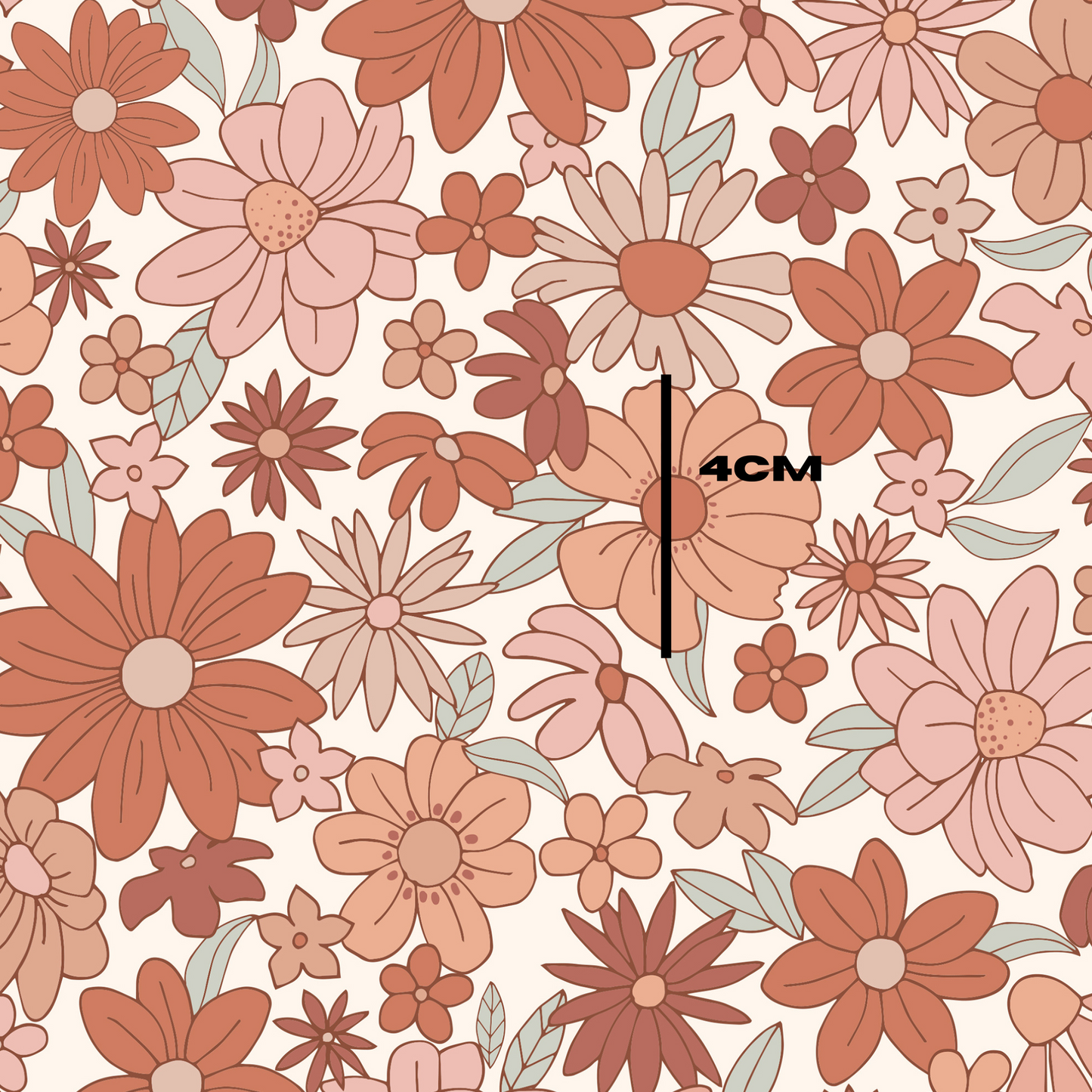 Red Retro Florals