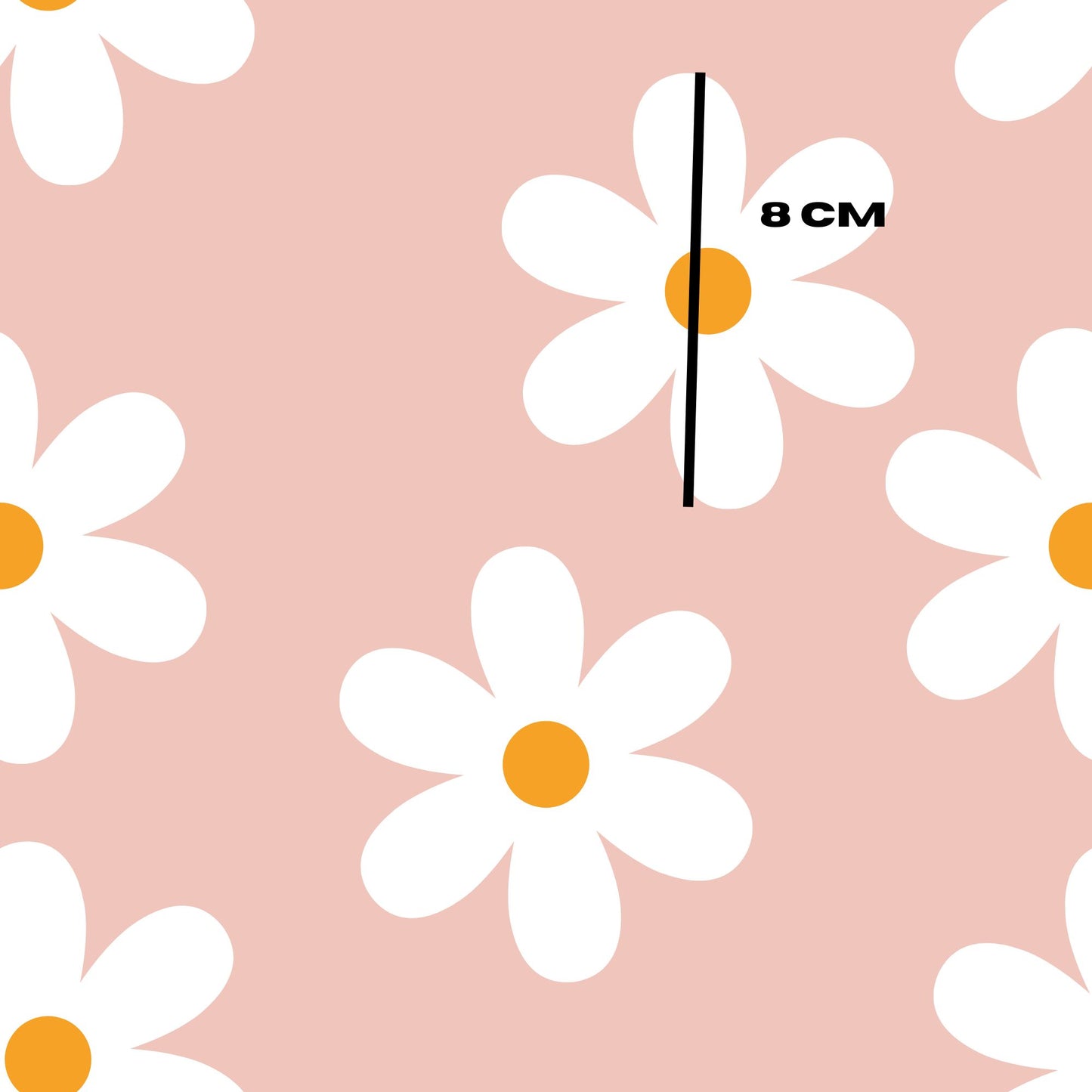 Large white daisy on pink