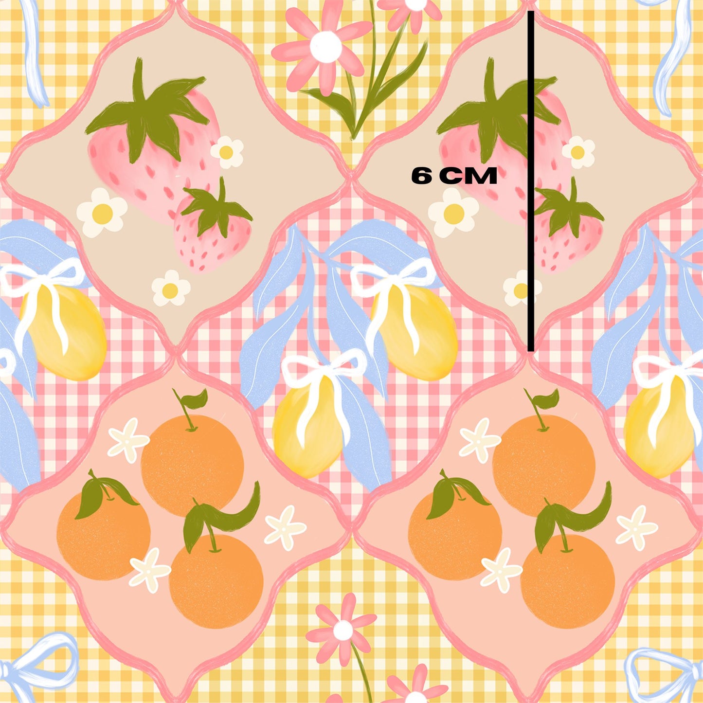Coquette fruit gingham