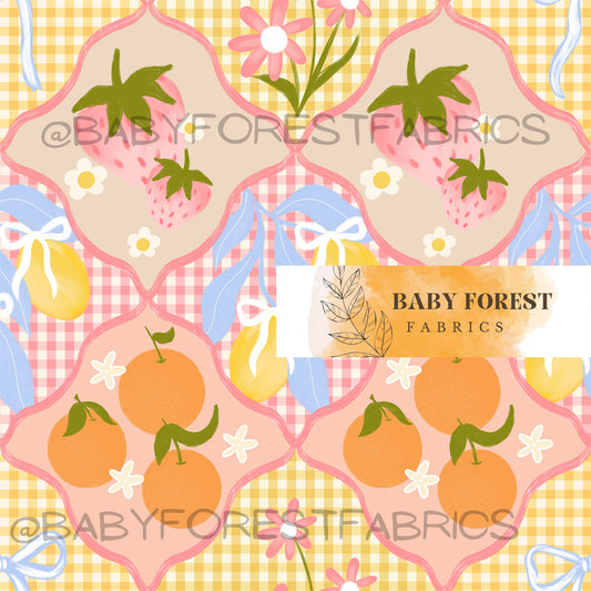 Coquette fruit gingham