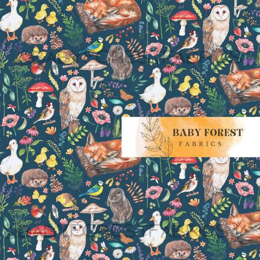 Woodland Meadow-Navy