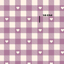 Load image into Gallery viewer, Mauve love gingham
