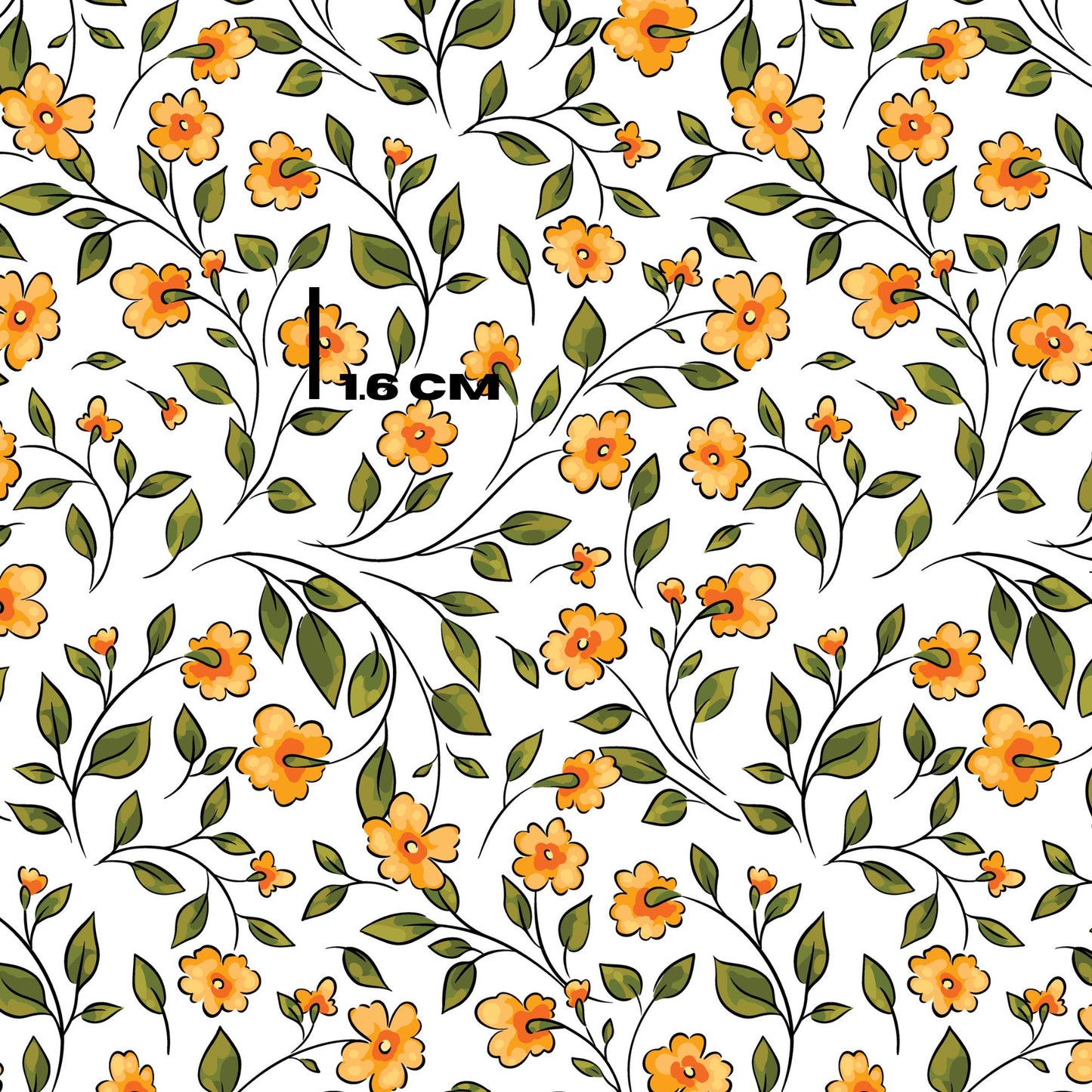 Minni mustard Florals