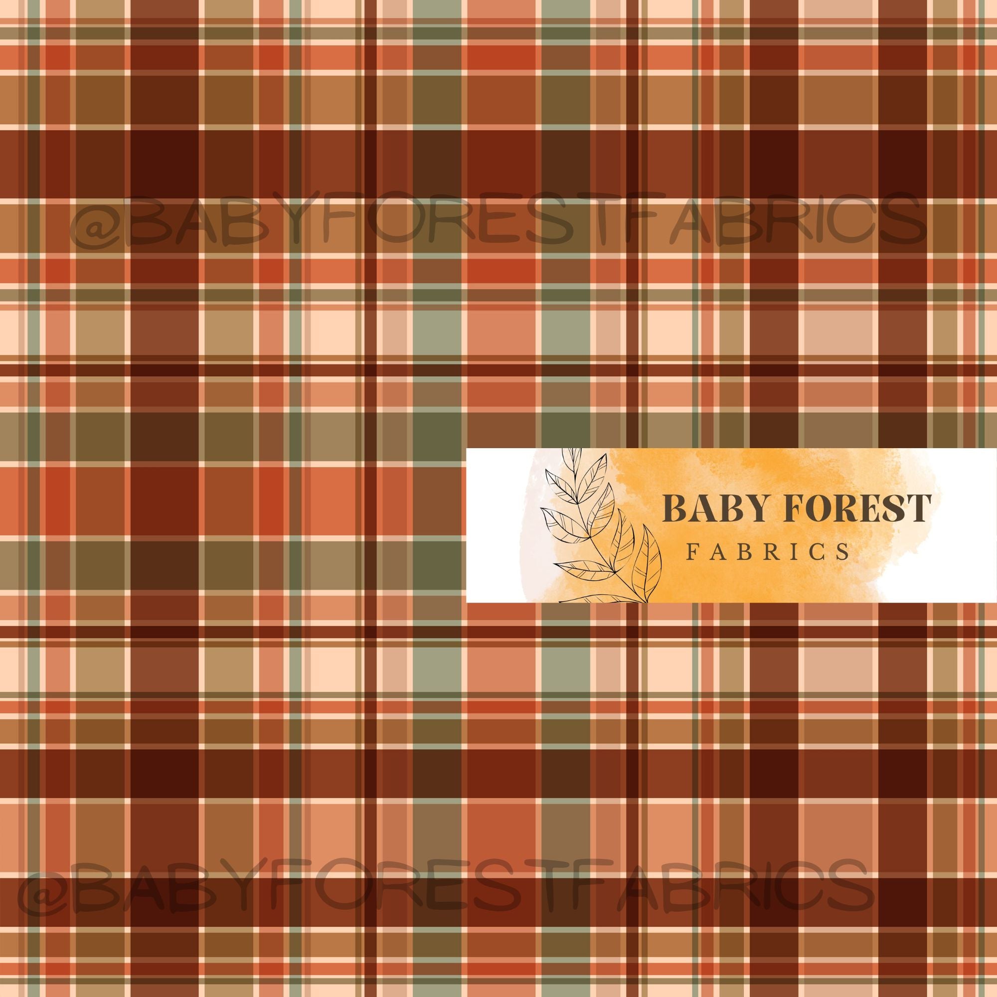 Rust Plaid – Baby Forest Fabrics