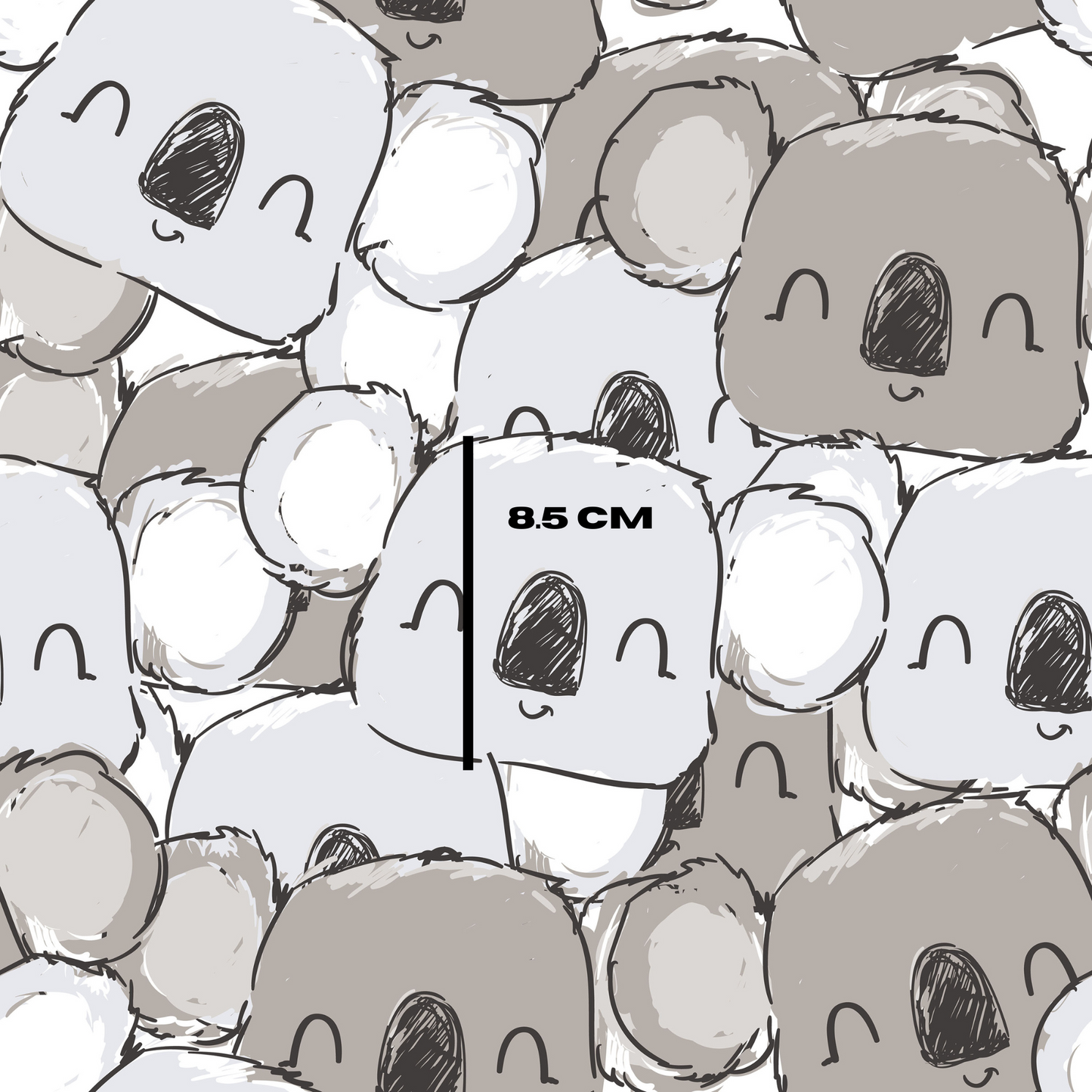 Koala Heads: Australian Animals Fabric