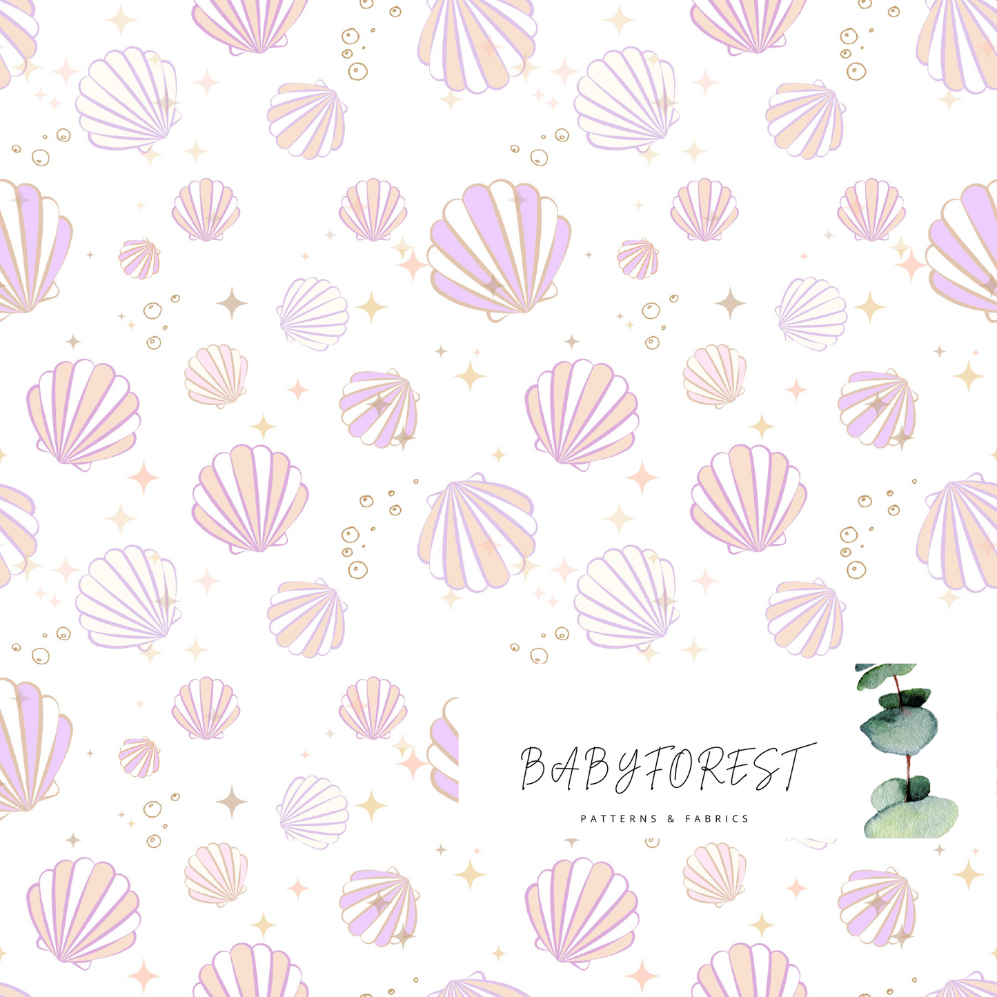Shell on Pink White