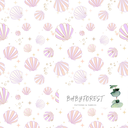 Shell on Pink White