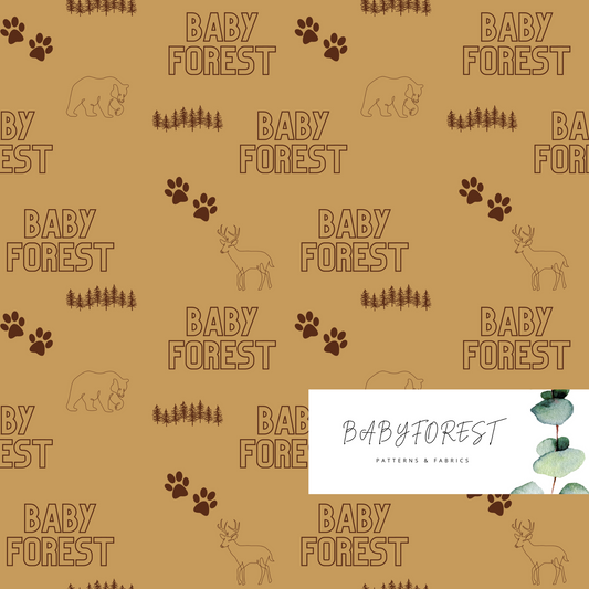 Baby Forest seamless pattern