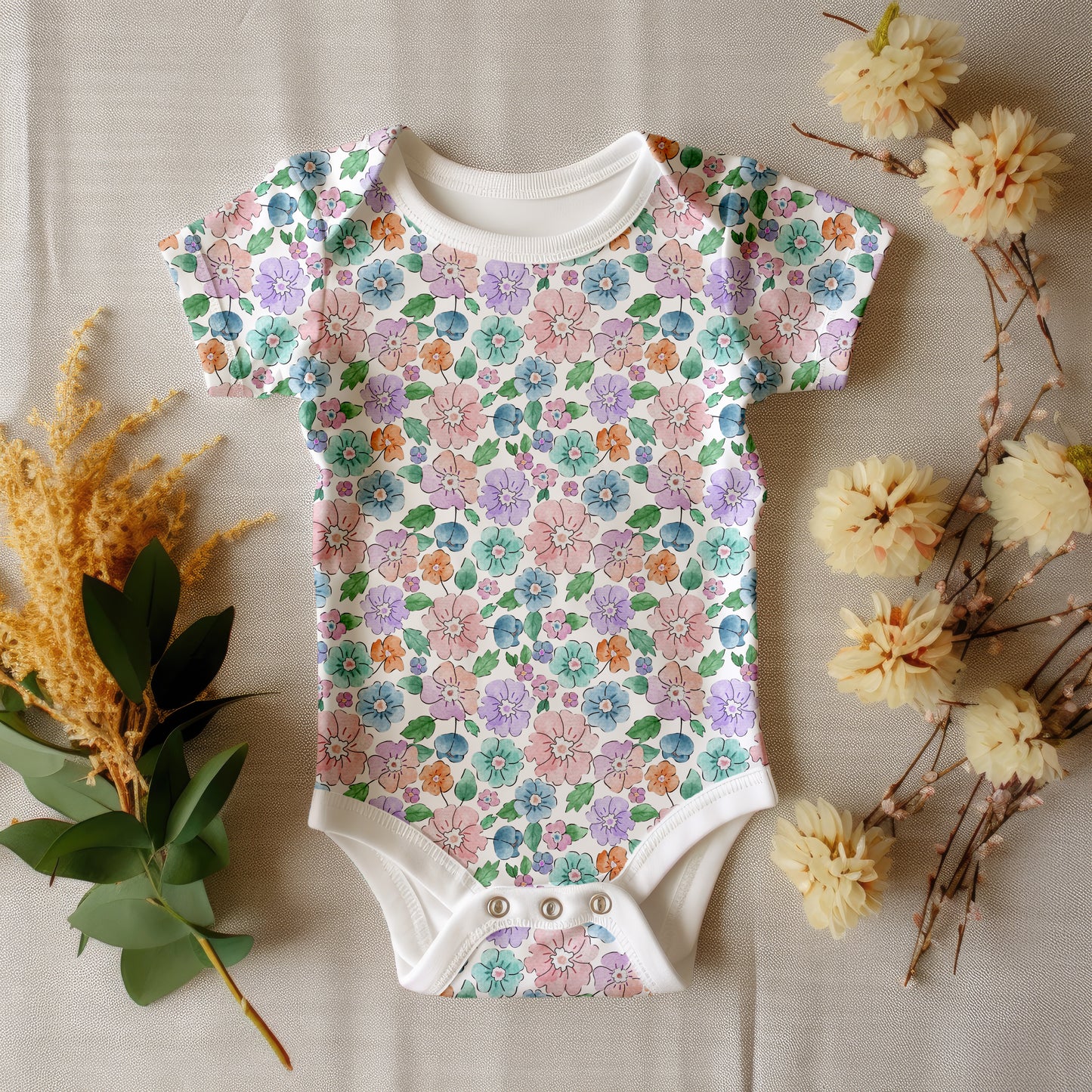Purple Delicate Florals