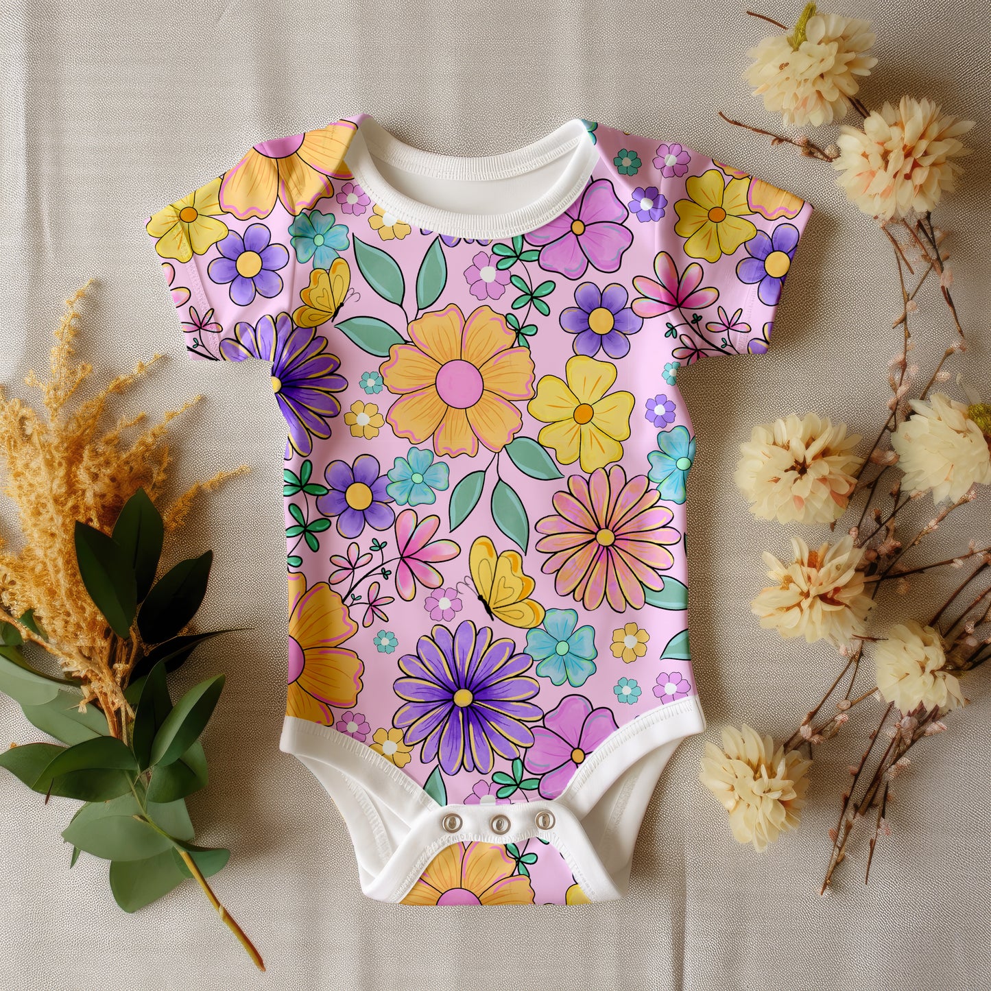 Vibrant floral summer