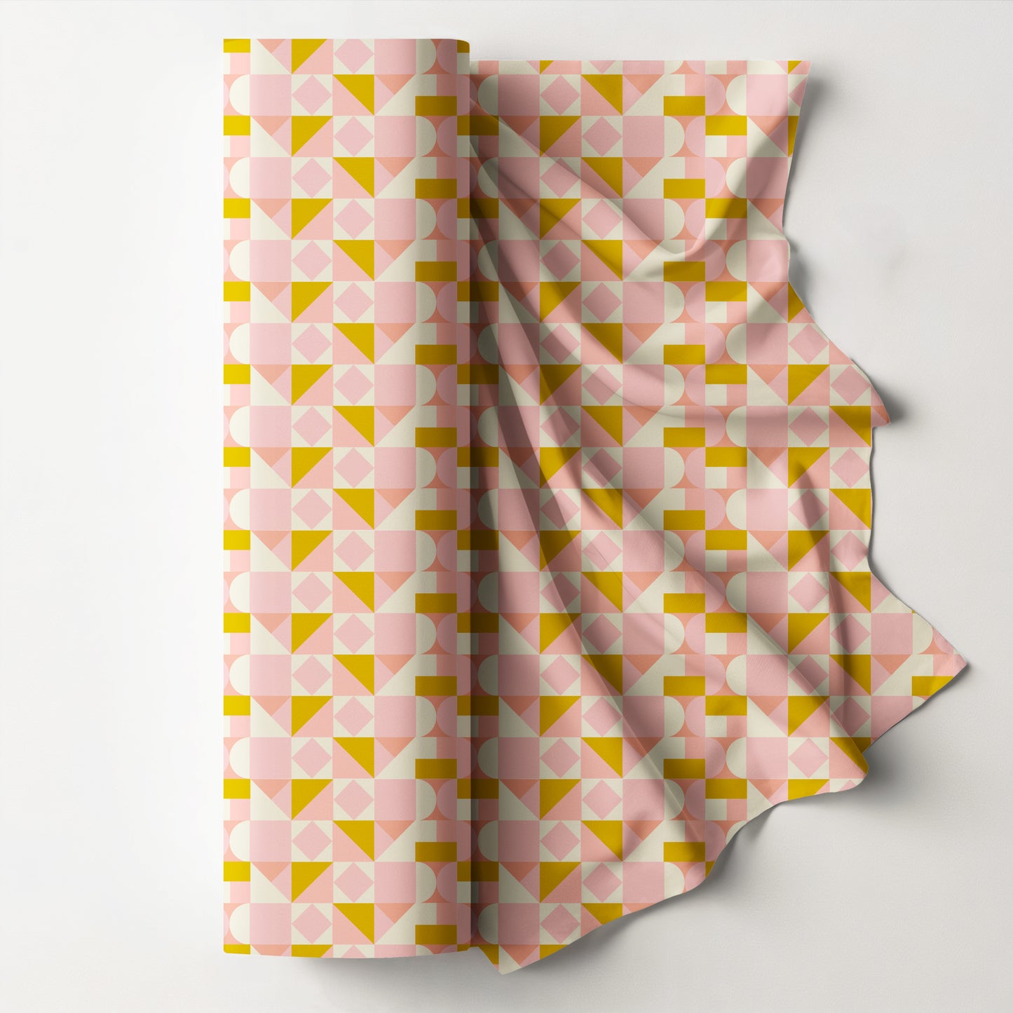 Pink gold squares