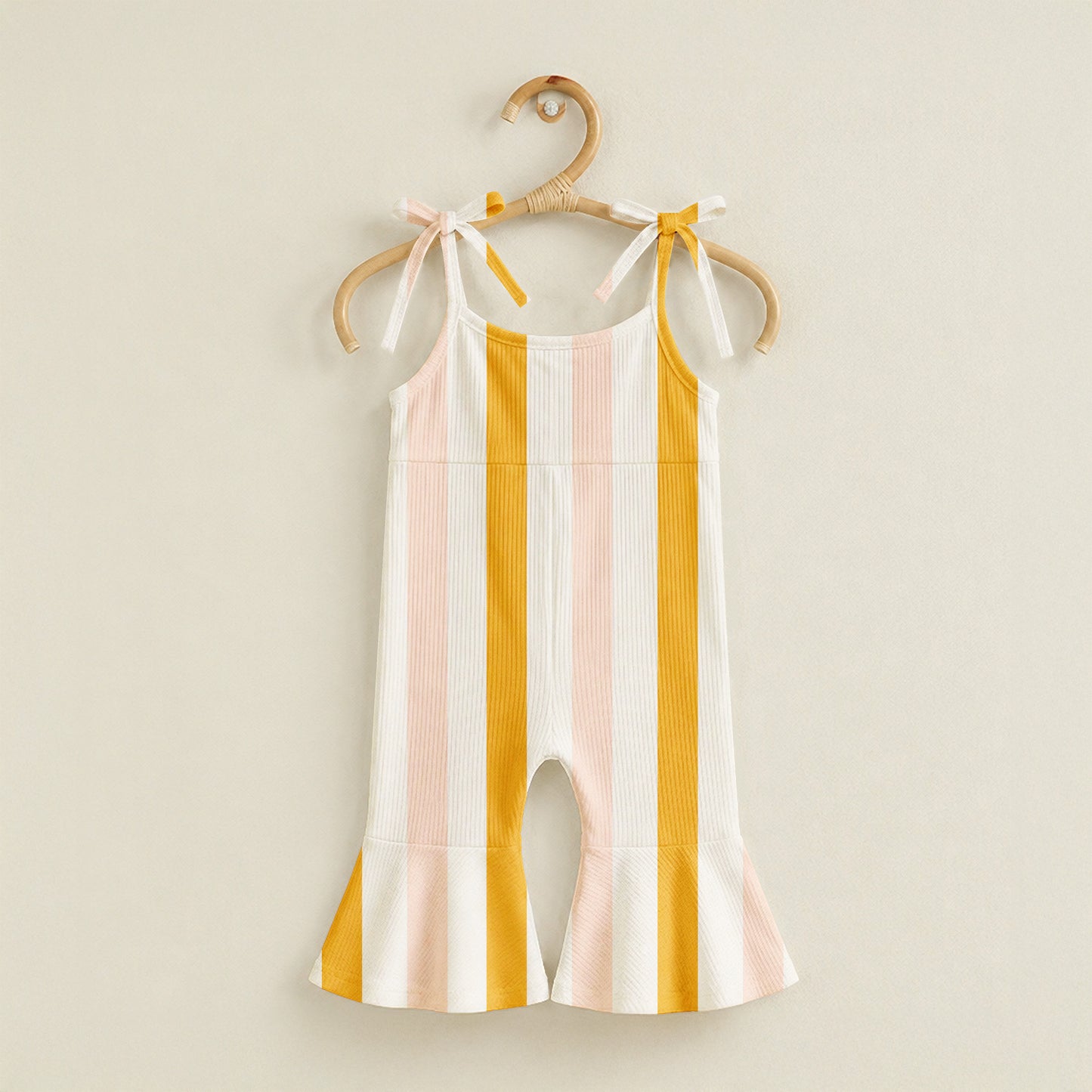 Thick golden peach stripes
