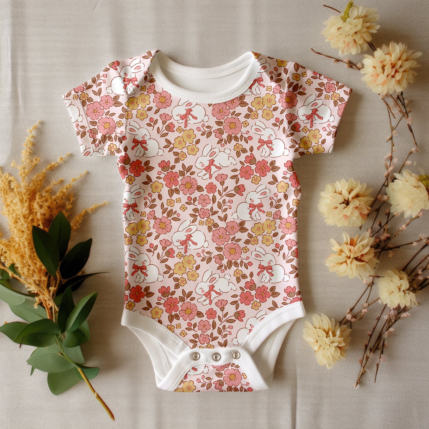 Baby floral bunny