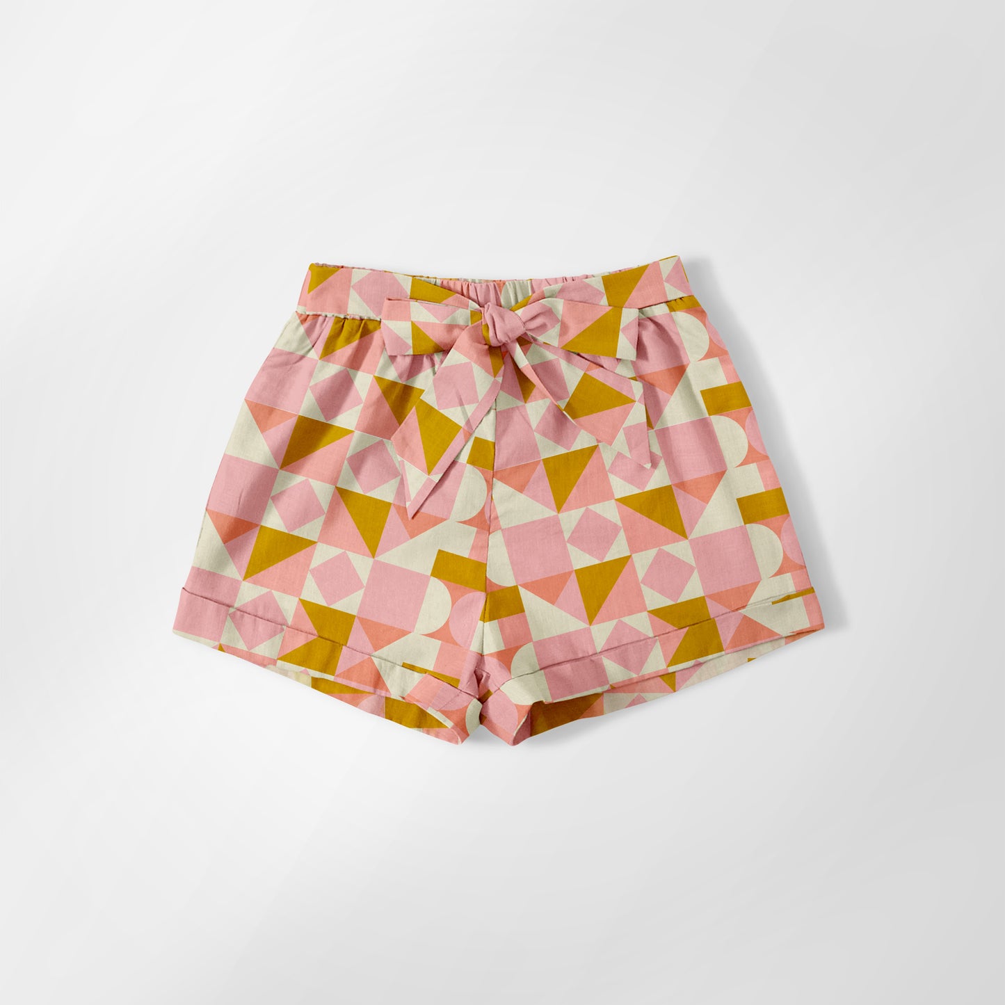 Pink gold squares