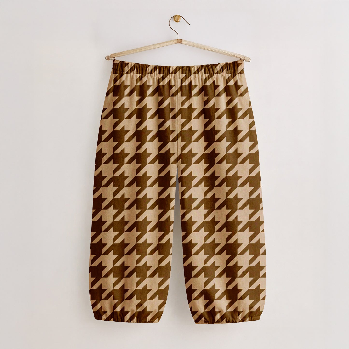 dark brown houndstooth