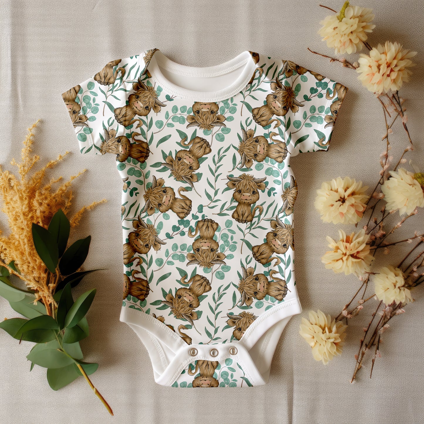 Rosie on green botanicals