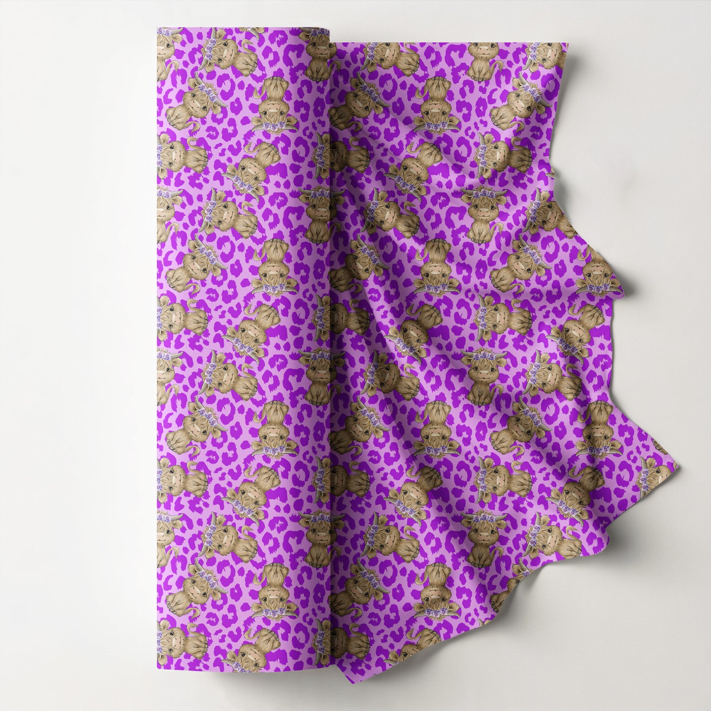 Cow on Purple leopard
