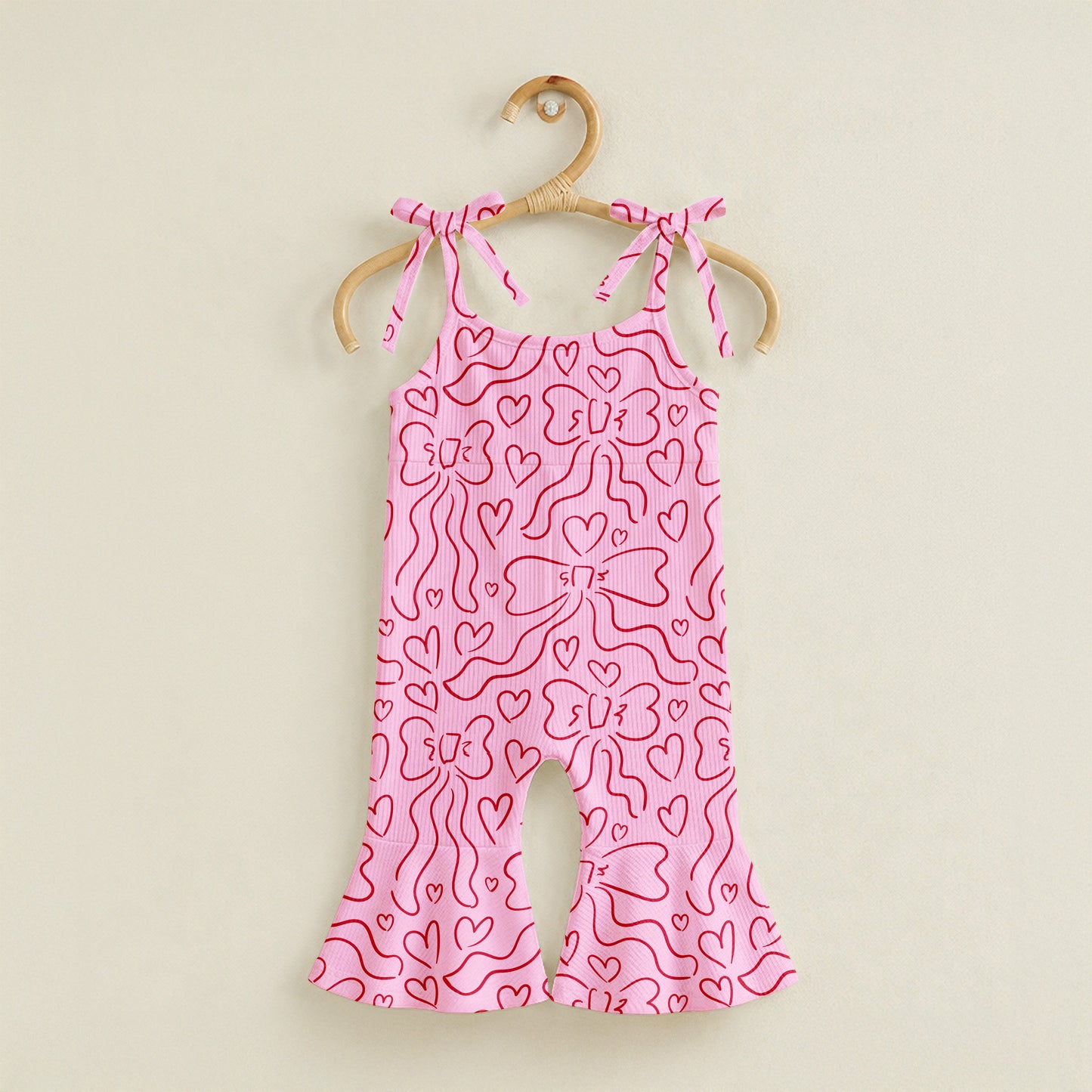 Dancing bows on pink