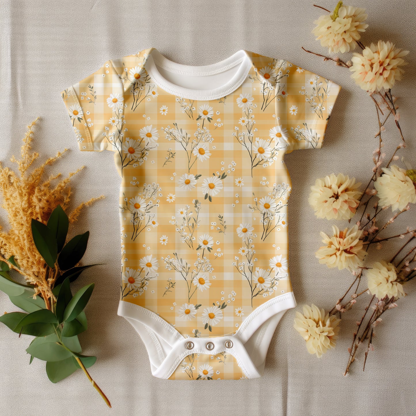 Yellow Daisy Gingham