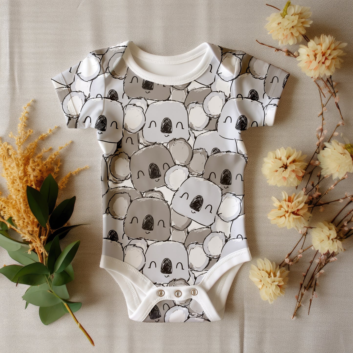 Koala Heads: Australian Animals Fabric