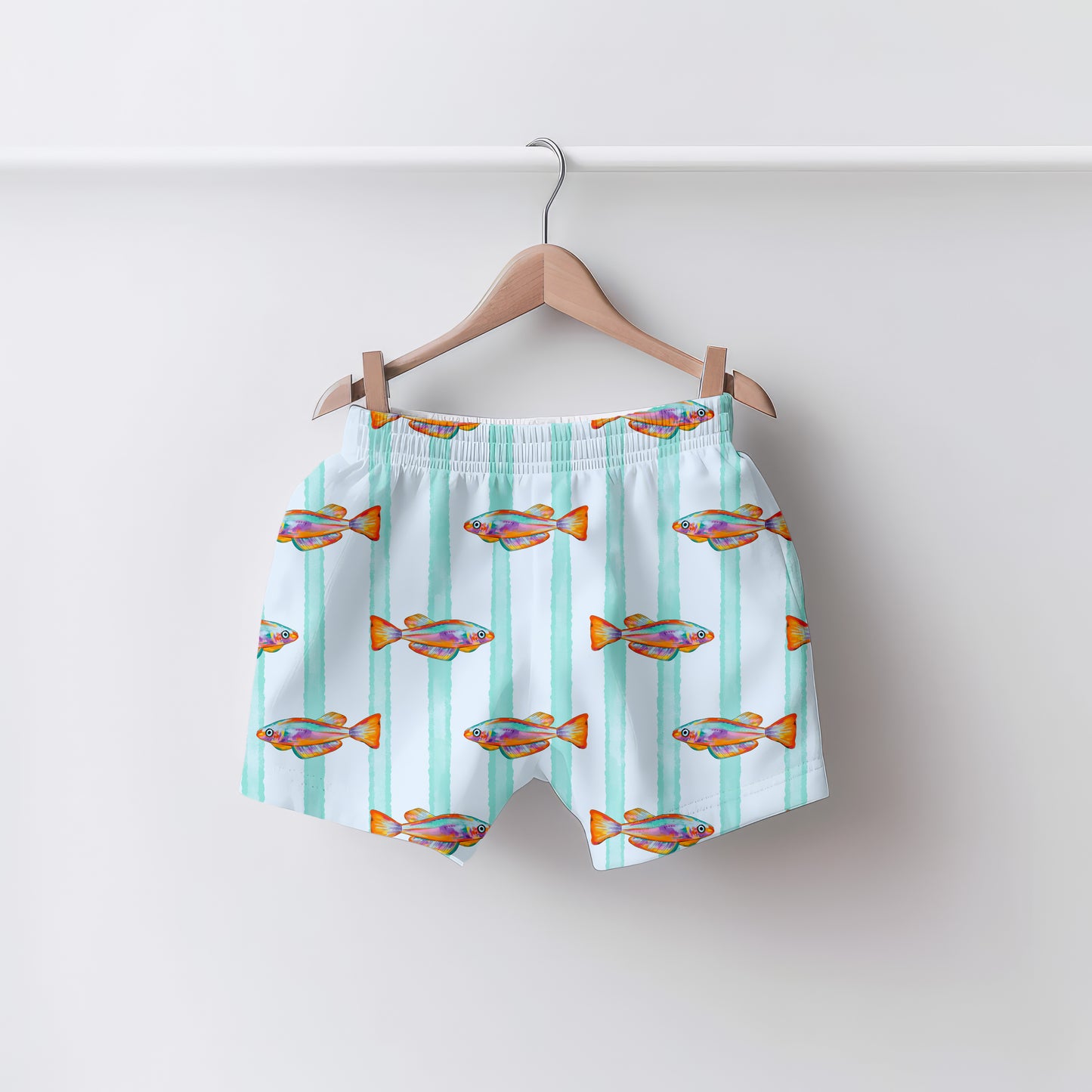 Fish Light Blue stripe