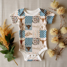 Load image into Gallery viewer, Blue cowboy patchwork
