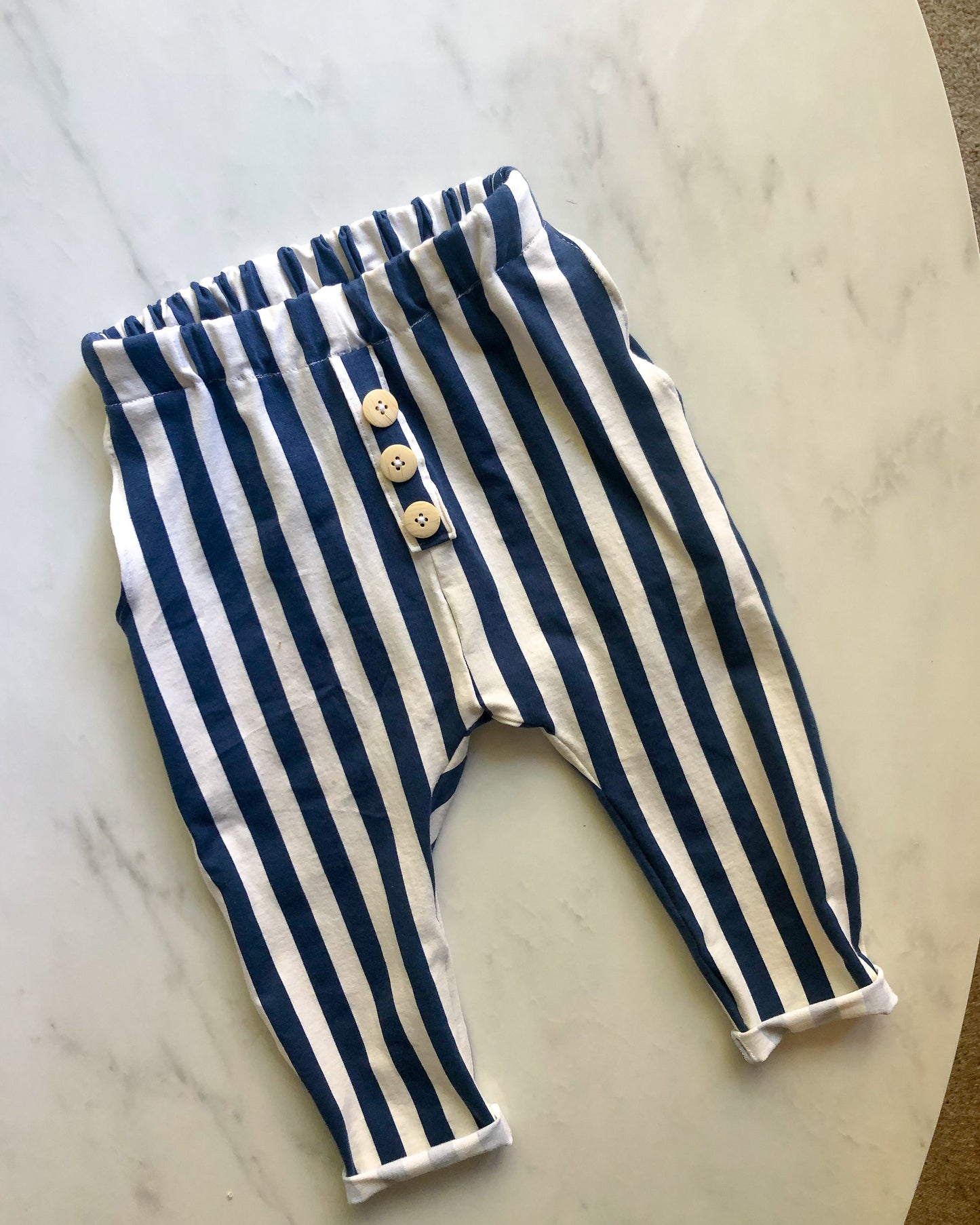 Blue stripe lounge pants